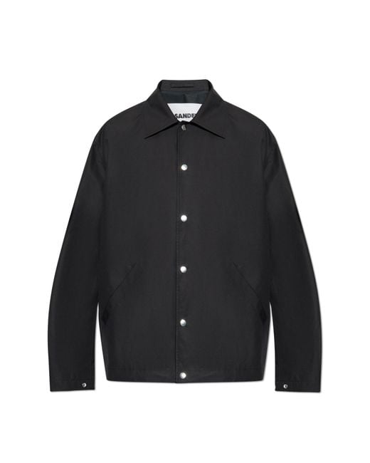 Jil Sander Black Jacket With Collar for men