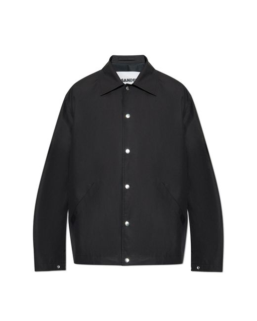 Jil Sander Black Jacket With Collar for men