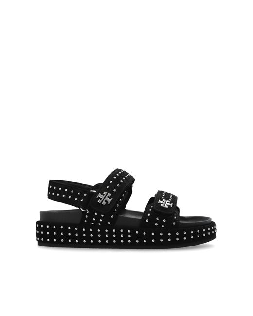 Tory Burch Black Suede Sandals Kira