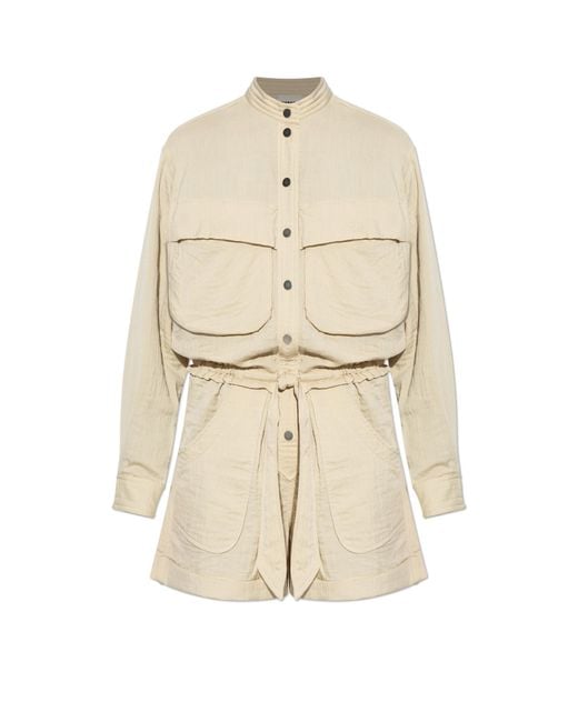 Isabel Marant Natural 'Betyna' Jumpsuit