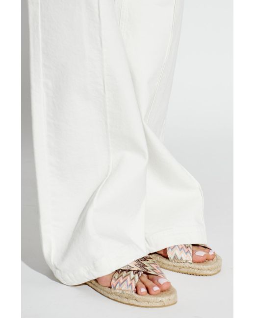 Missoni White Patterned Slides