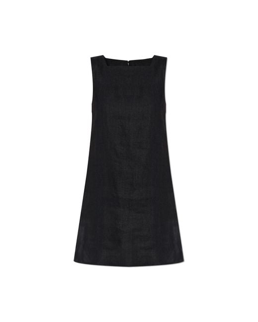 Posse Black Linen Dress