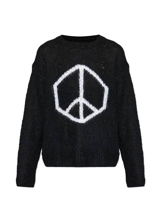 AllSaints Black Sweater 'Message' for men