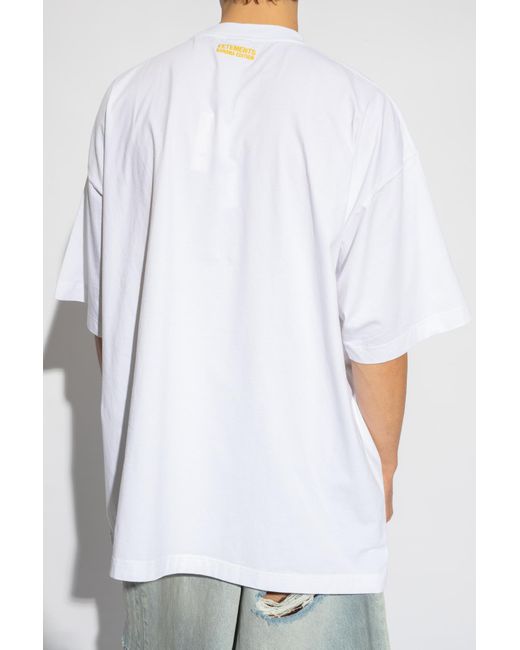 Vetements White Oversize T-shirt, for men