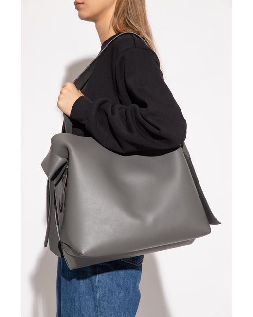 Acne Gray 'musubi Midi' Shopper Bag