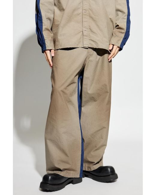 Balenciaga Natural Trousers With A Worn Effect, for men