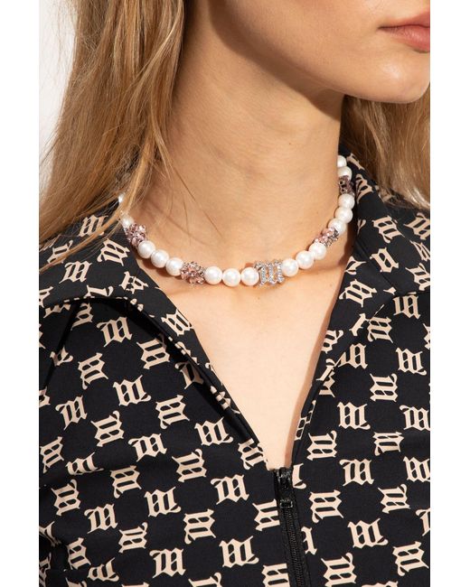 MISBHV Branded Necklace in White | Lyst