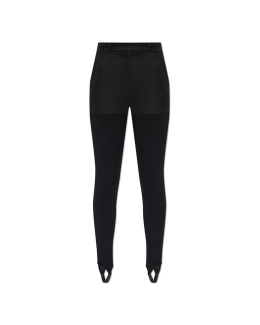 Coperni Black Trousers With Elastic Foot Strap