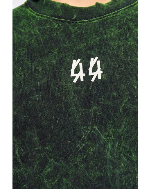 44 Label Group Green T-shirt With Long Sleeves, for men
