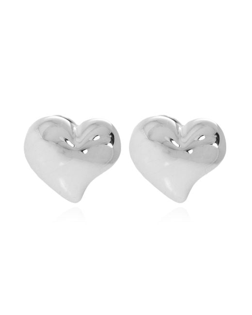Kate Spade Metallic Heart-Shaped Earrings