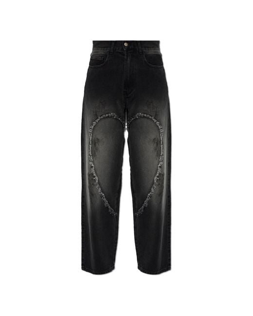 Carne Bollente Black Jeans With A Vintage Effect