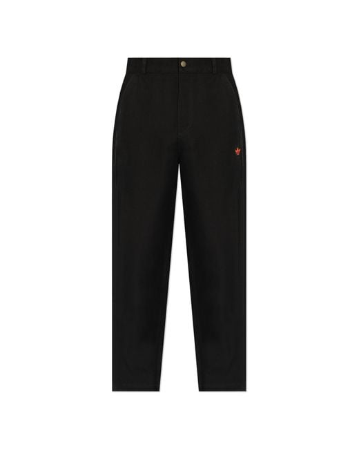 Adidas Originals Black Wide Trousers for men