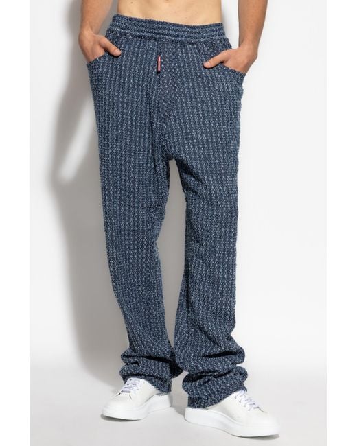DSquared² Blue Gym Trousers for men