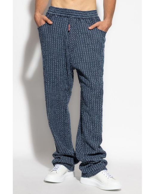 DSquared² Blue Gym Trousers for men