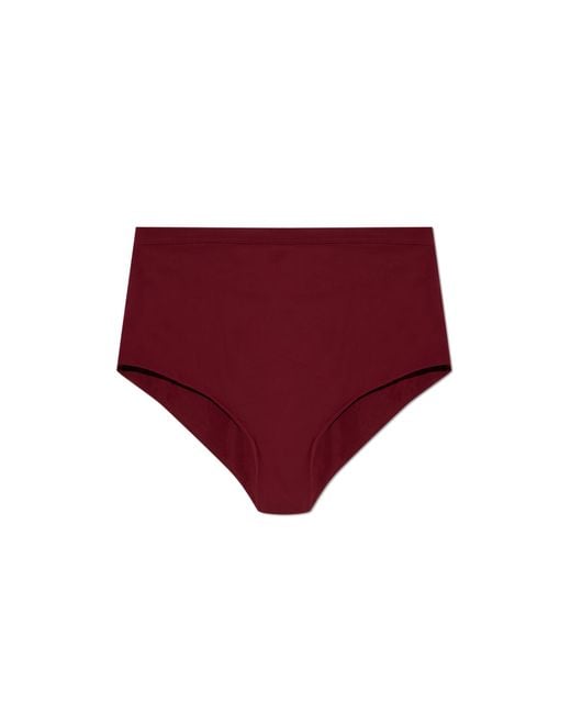 Jil Sander Red Bikini Bottom