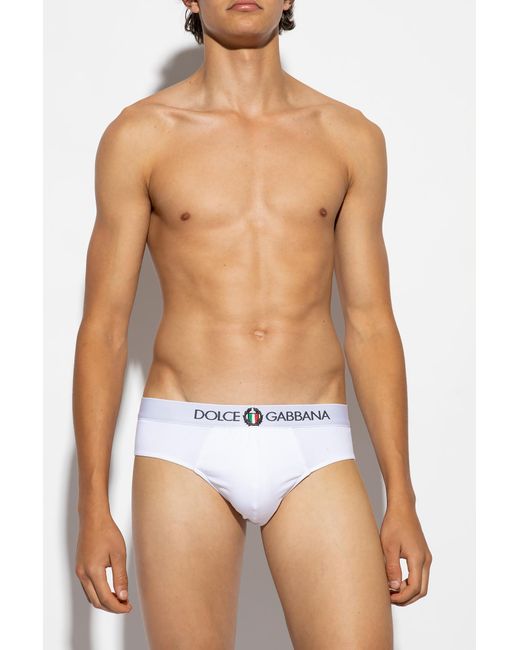 Dolce & Gabbana Blue Cotton Briefs for men