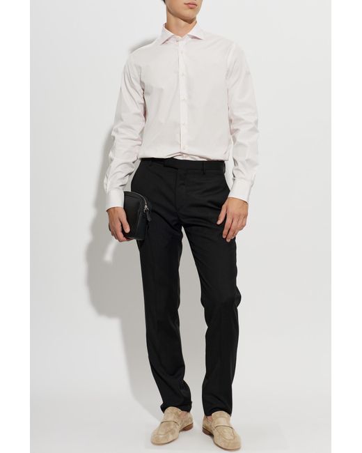Paul & Shark White Cotton Shirt for men