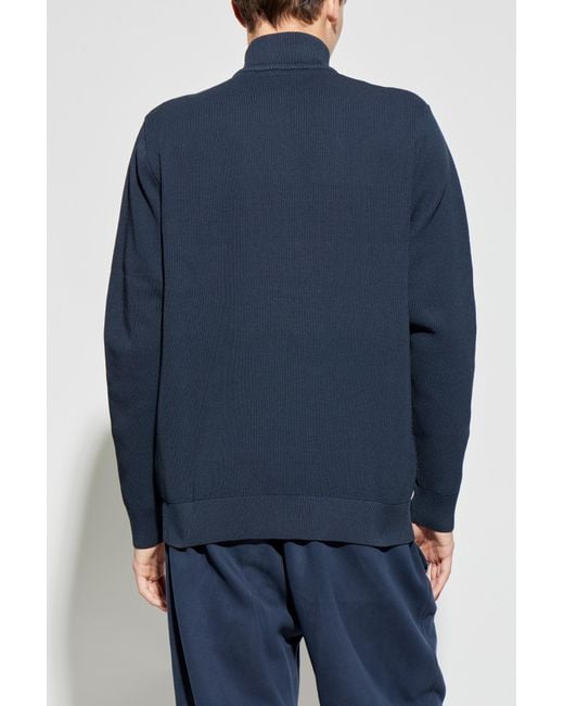 Adidas Originals Blue Sweatshirt With Logo Patch for men