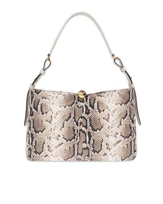 Furla Gray Shoulder Bag Sfera Soft Large