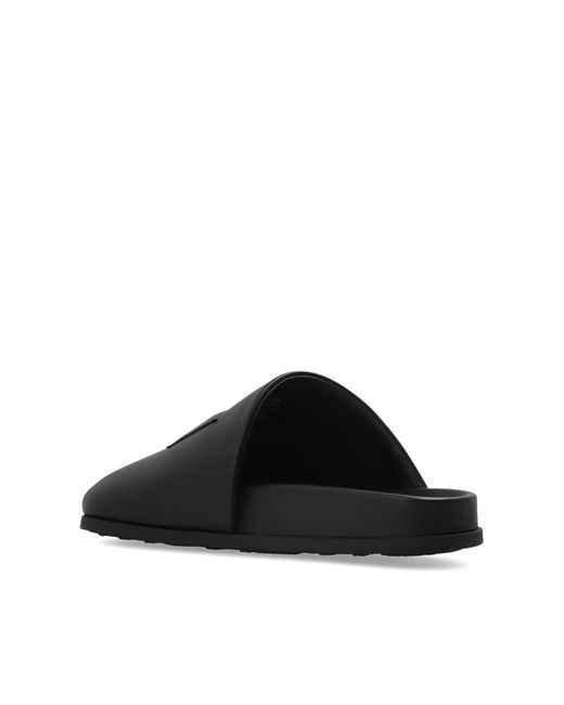 Givenchy Black Leather Slides for men