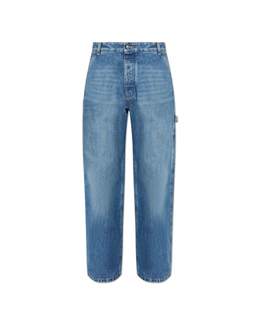 Bottega Veneta Blue Loose Fit Jeans for men