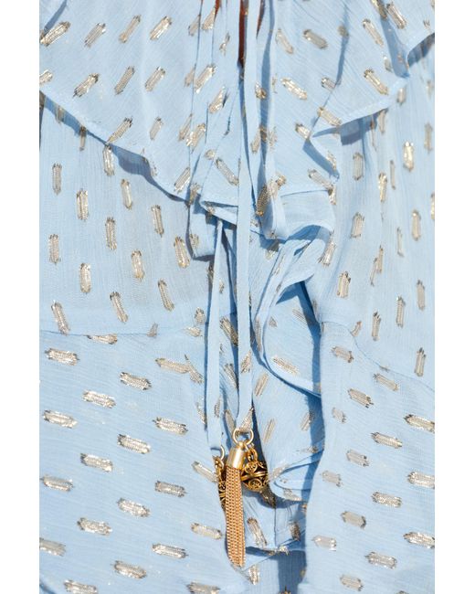 Zimmermann Blue Top With Lurex Thread
