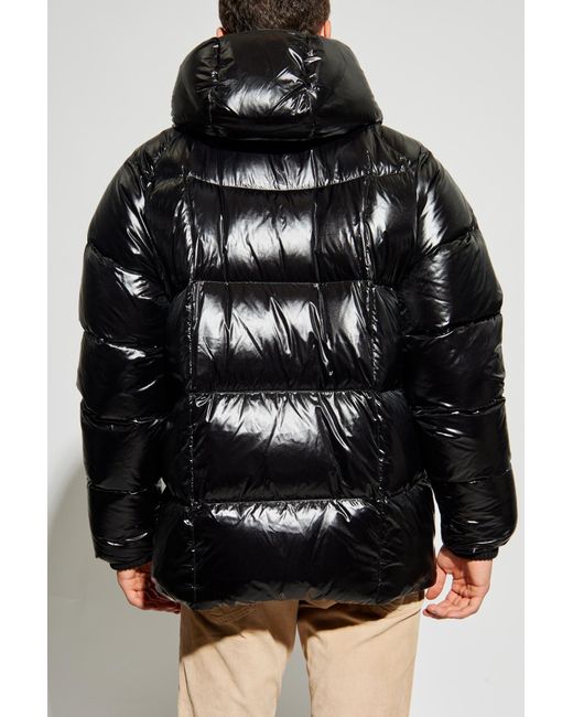 DSquared² Black Down Jacket With Hood for men
