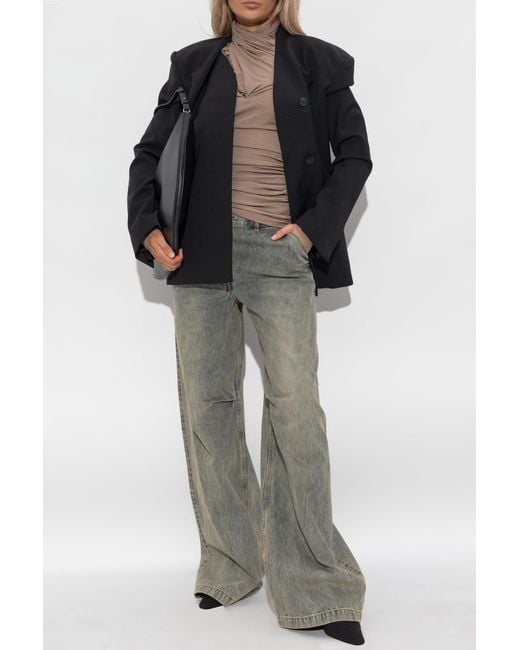 Entire studios Brown Draped Top
