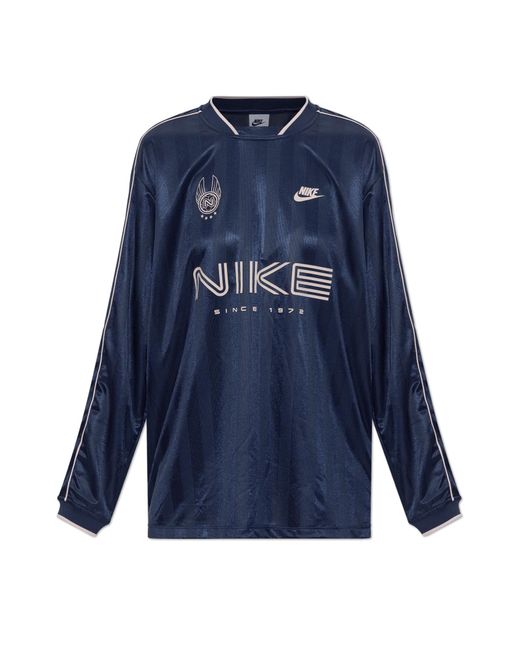 Nike Blue T-Shirt With Logo