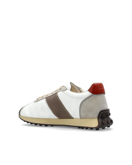 Tod's White Sports Shoes With Logo