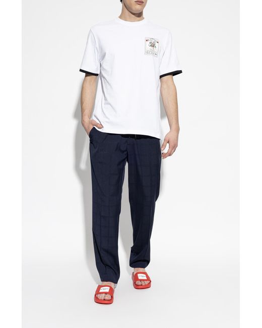 Givenchy Red Slides With Logo for men
