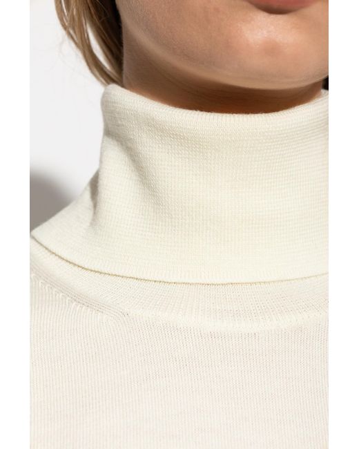 Jil Sander Natural Wool Coat