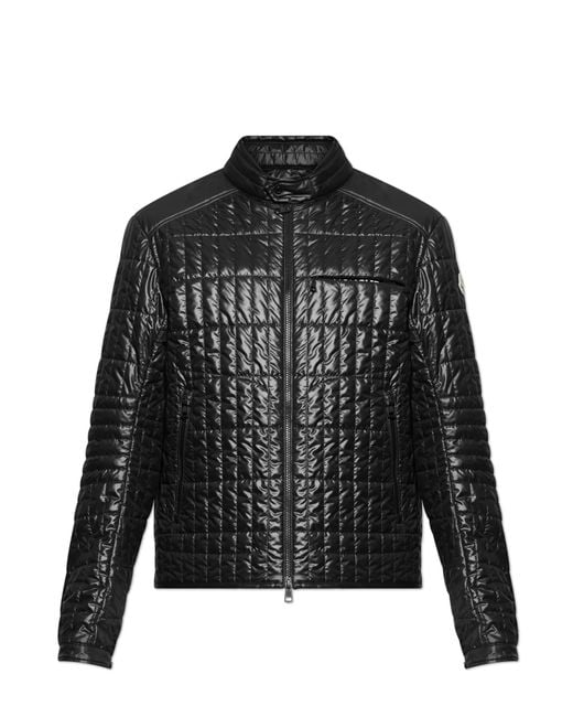 Moncler Black Quilted Jacket "Lasne" for men