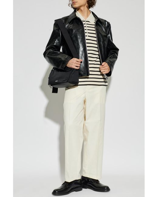 Our Legacy Black Leather Jacket for men