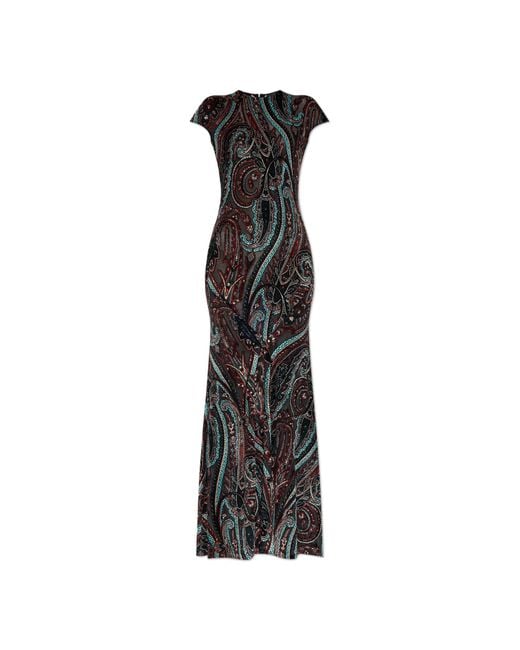 Etro Black Patterned Dress