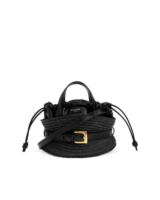 Balmain Gray Handbag 'Shuffle Mini'