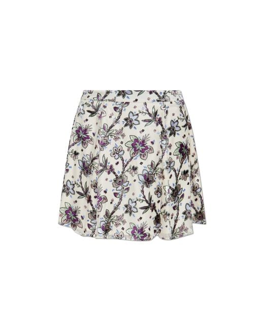 Kate Spade White Floral Motif Skirt