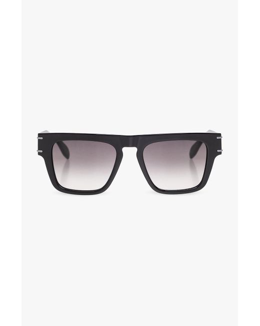 Alexander McQueen Black Sunglasses With Logo for men
