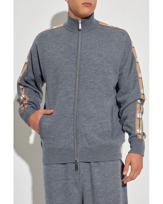 DSquared² Gray Wool Cardigan for men