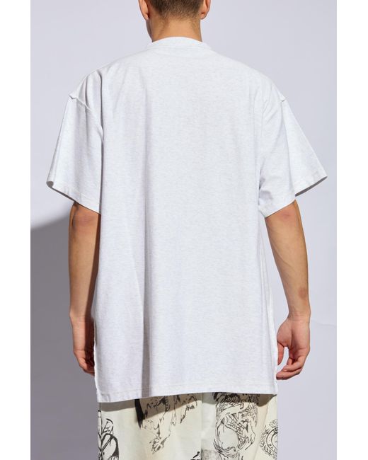 Balenciaga White T-Shirt With Logo for men