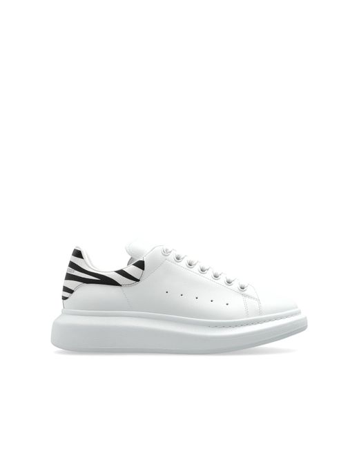 Alexander McQueen White Sports Shoes With Logo for men