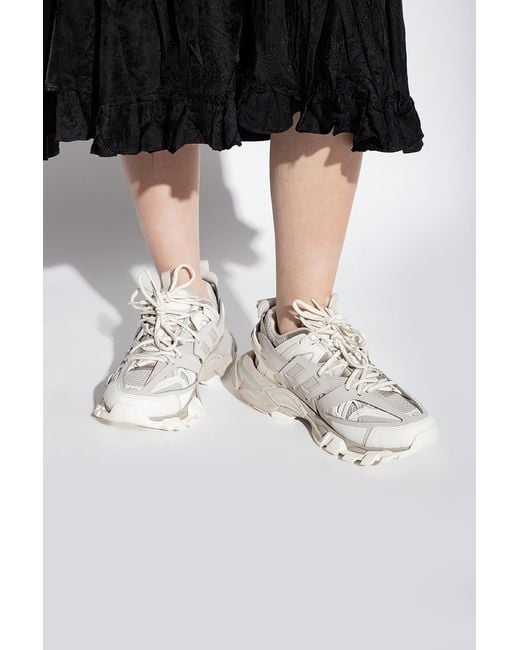 Balenciaga White 'Track' Sneakers