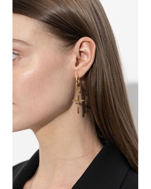 Dolce & Gabbana Metallic Brass Earrings