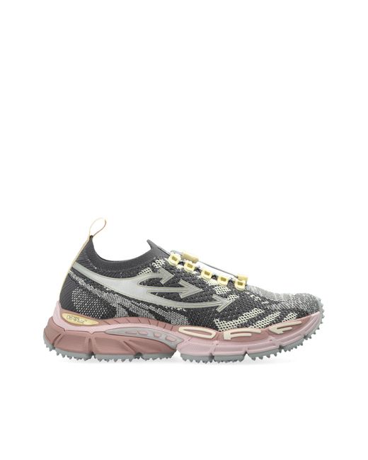 Off-White c/o Virgil Abloh Gray 'Be Right Back Knit' Sports Shoes