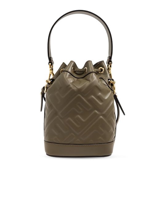 Fendi Brown Shoulder Bag Mon Tresor