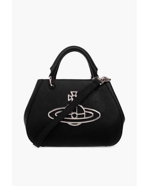 Vivienne Westwood Black 'judy' Shopper Bag