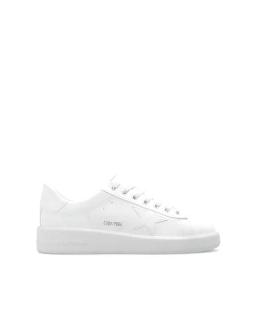 Golden Goose Deluxe Brand White 'Pure' Lace-Up Sneakers for men