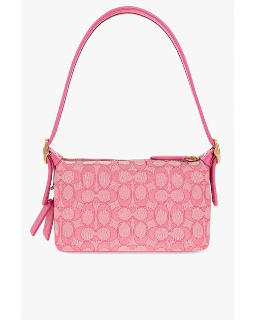 Coach Signature Demi Mini Shoulder Bag Vtg Hot Pink 6094 Barbiecore