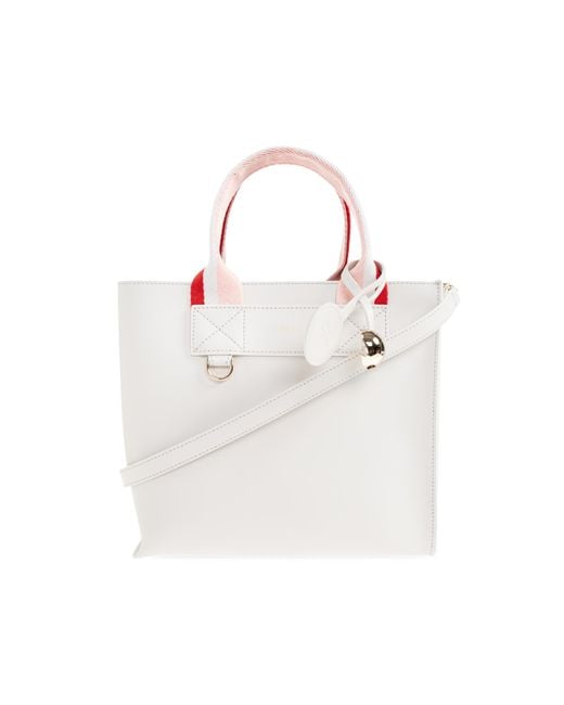 Furla White Handbag "Divide Small"