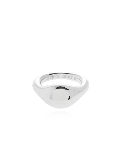 LIE STUDIO Gray "Chloe" Ring